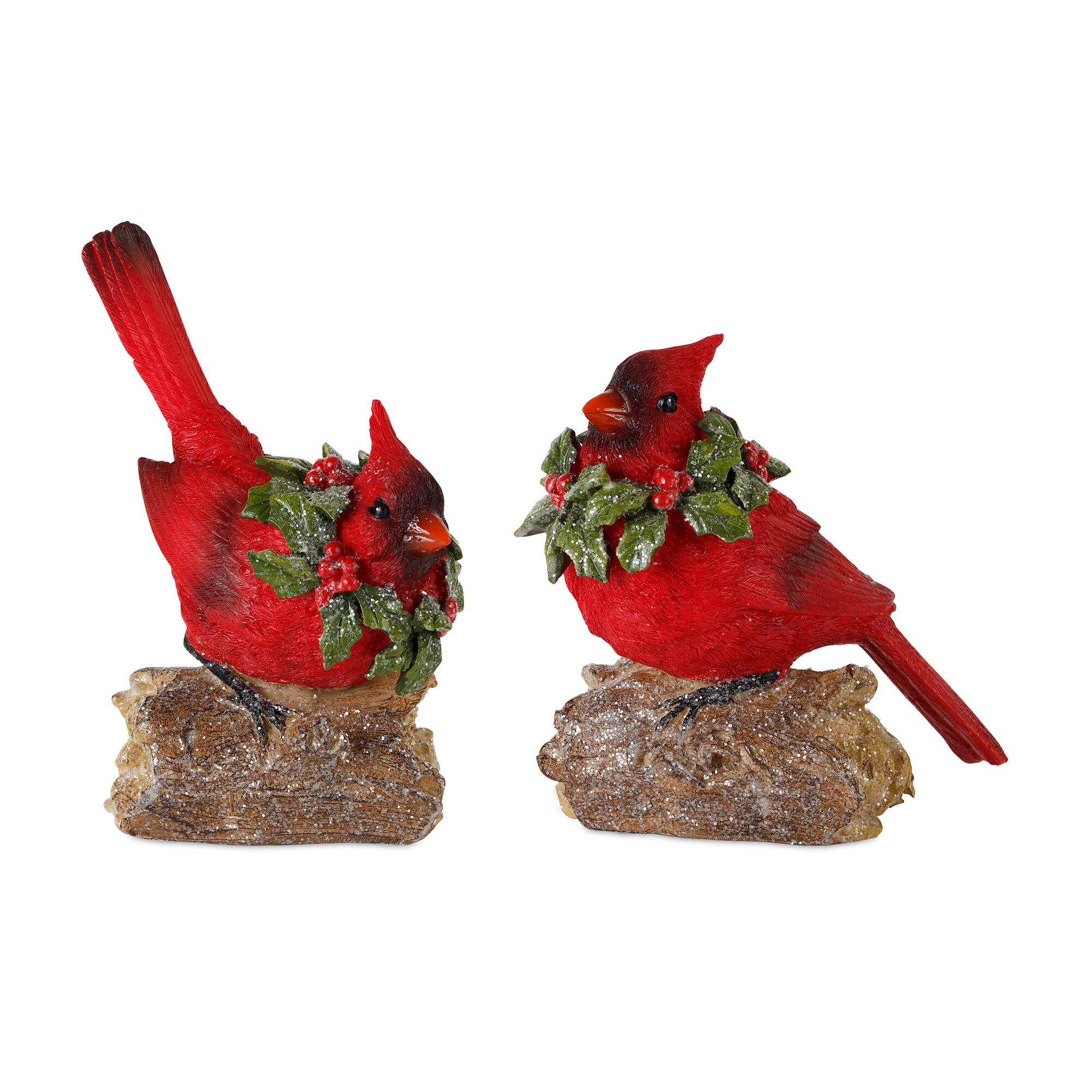 Red Cardinal Figurines Set 5.5" & 7"